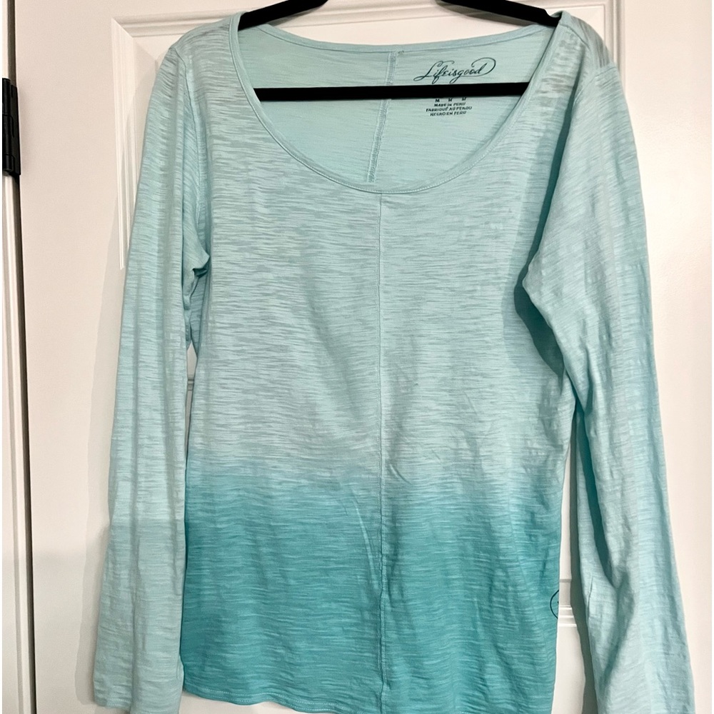 LIFE IS GOOD Ombré Long Sleeve Tee